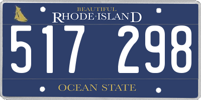 RI license plate 517298
