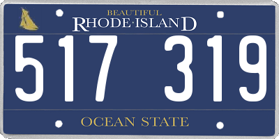 RI license plate 517319