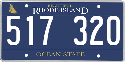 RI license plate 517320