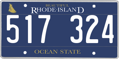 RI license plate 517324