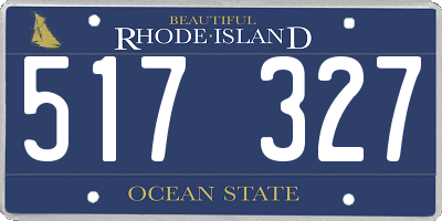RI license plate 517327