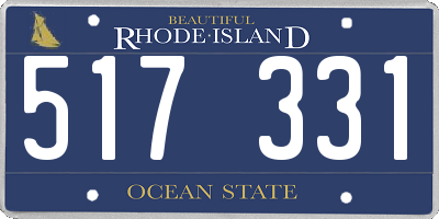 RI license plate 517331