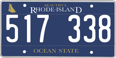 RI license plate 517338
