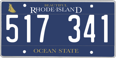 RI license plate 517341