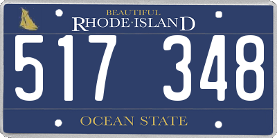 RI license plate 517348