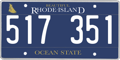 RI license plate 517351