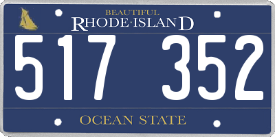 RI license plate 517352