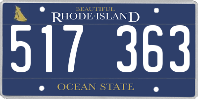 RI license plate 517363