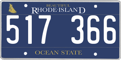 RI license plate 517366