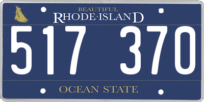 RI license plate 517370