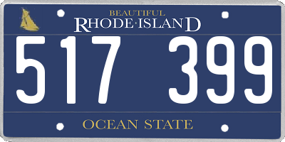 RI license plate 517399