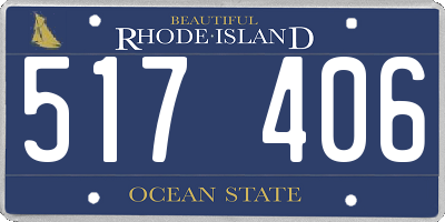 RI license plate 517406