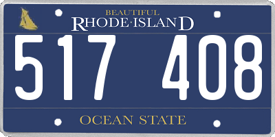 RI license plate 517408