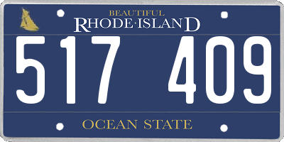 RI license plate 517409