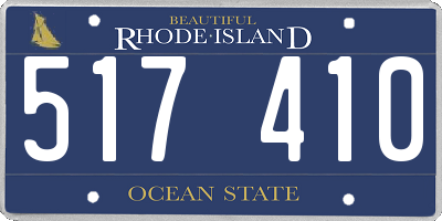 RI license plate 517410