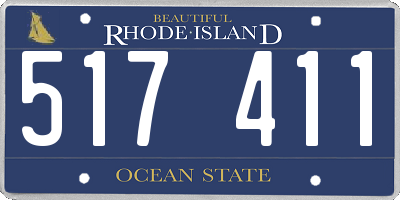 RI license plate 517411