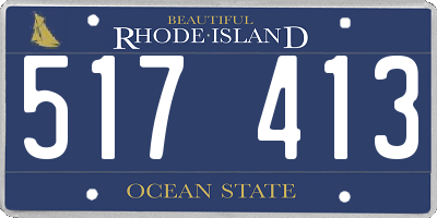 RI license plate 517413