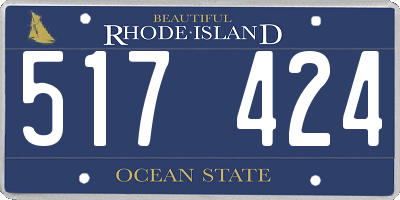 RI license plate 517424