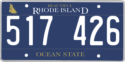 RI license plate 517426