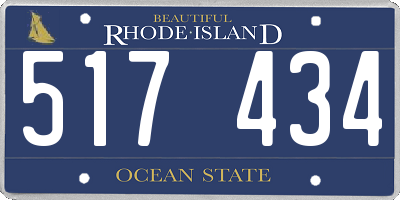 RI license plate 517434