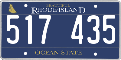 RI license plate 517435