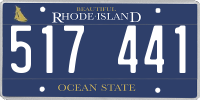 RI license plate 517441