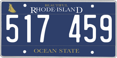 RI license plate 517459