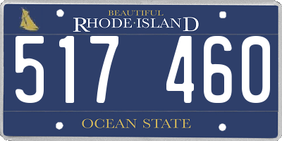 RI license plate 517460