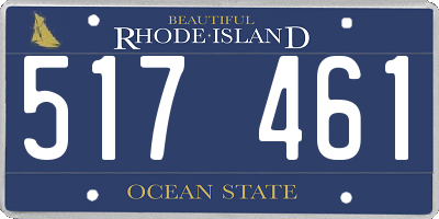 RI license plate 517461