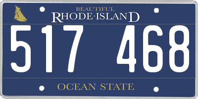 RI license plate 517468