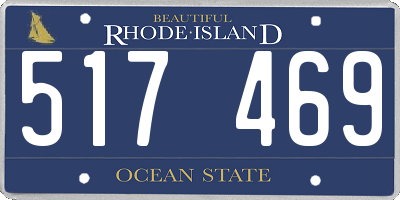 RI license plate 517469