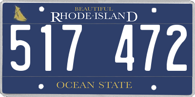 RI license plate 517472