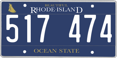 RI license plate 517474