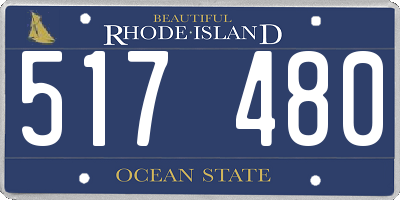 RI license plate 517480