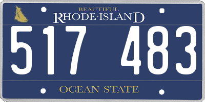 RI license plate 517483