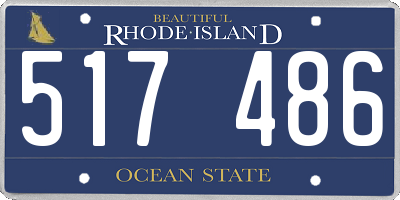 RI license plate 517486