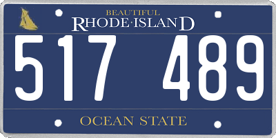 RI license plate 517489