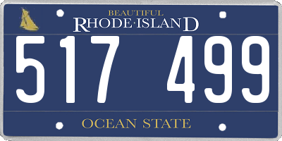 RI license plate 517499