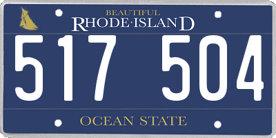 RI license plate 517504