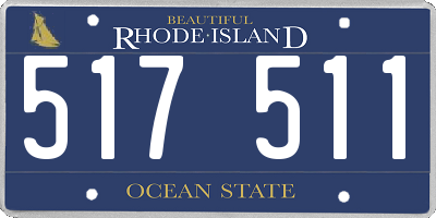 RI license plate 517511
