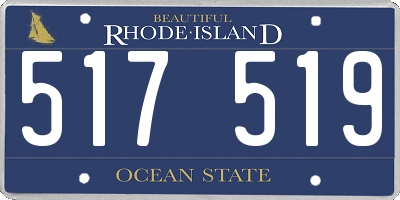 RI license plate 517519
