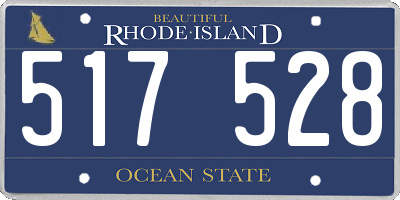 RI license plate 517528