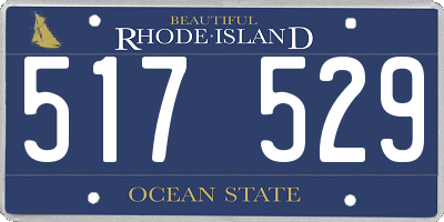 RI license plate 517529