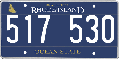 RI license plate 517530