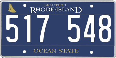 RI license plate 517548
