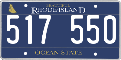 RI license plate 517550