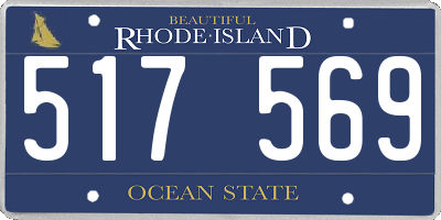RI license plate 517569