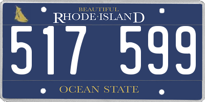 RI license plate 517599