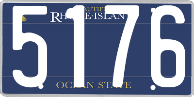 RI license plate 5176