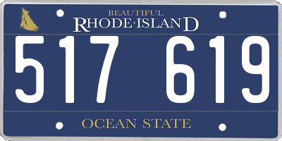 RI license plate 517619